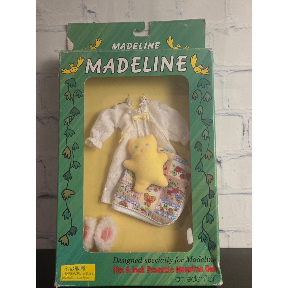 Vintage Eden Madeline Doll Slumber Party Outfit Set 8 Inch 1996 NIB 33374